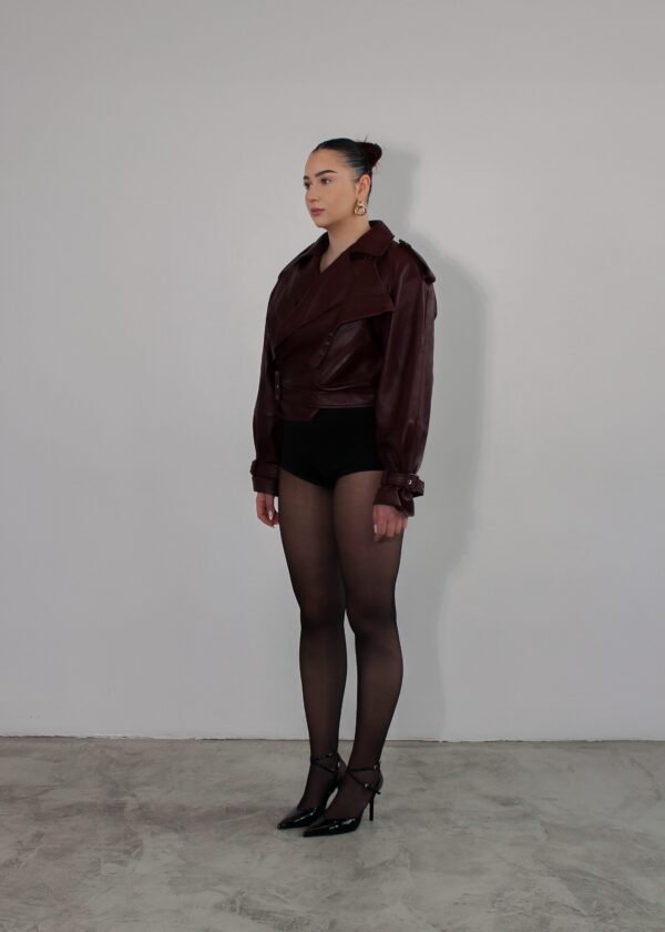 BUVAIA Kurtka skórzana ramoneska