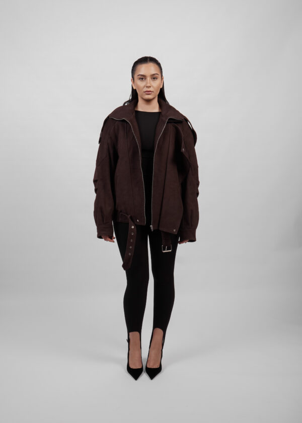 BUVAIA Damska kurtka skórzana