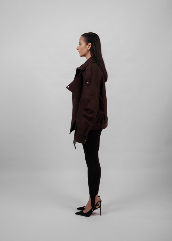 BUVAIA Damska kurtka skórzana