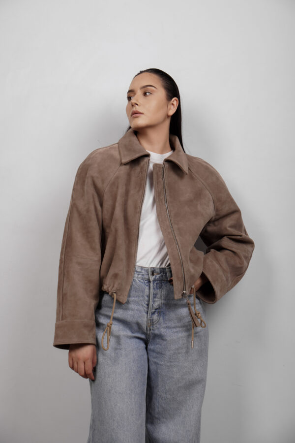 BUVAIA kurtka skórzana boxy