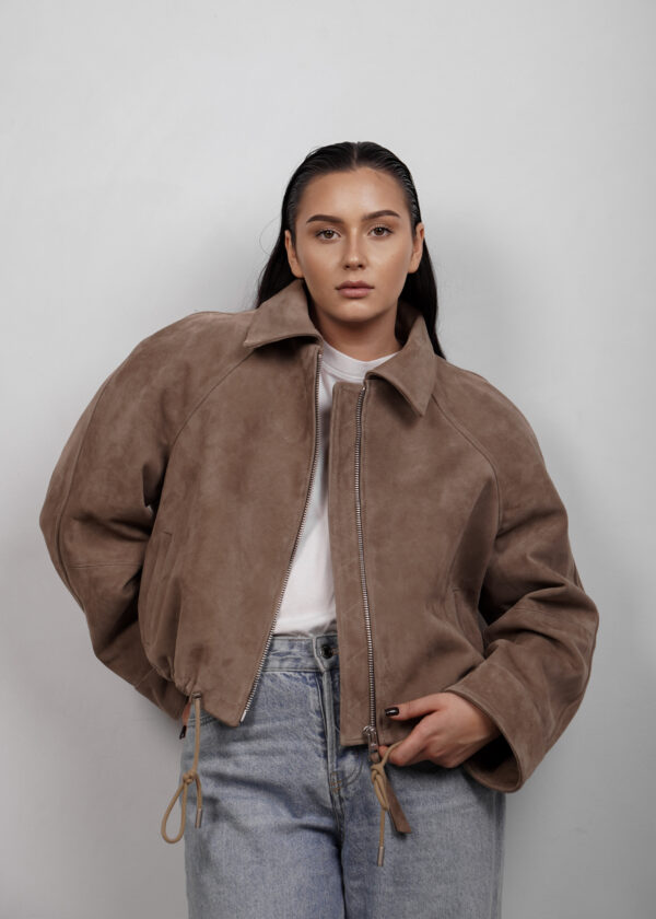 BUVAIA kurtka skórzana boxy