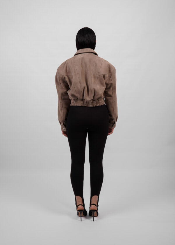 Kurtka skórzana zamszowa bomber BUVAIA