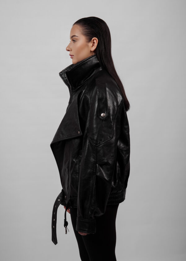 BUVAIA Damska kurtka skórzana