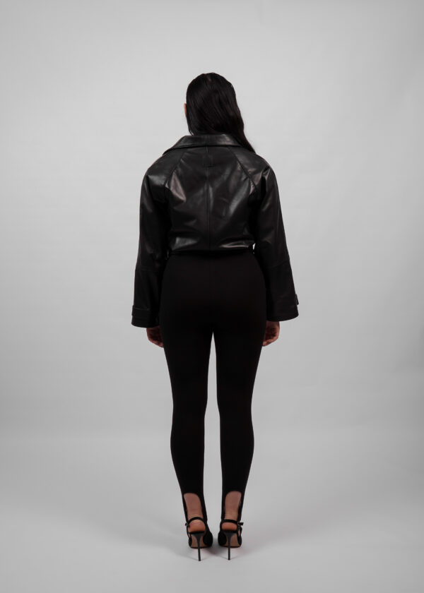 BUVAIA minimalistyczna prosta kurtka skórzana